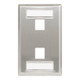 SGang 2-Port EZ/HD Station ID Faceplate - IC107S02SS SGang 2-Port EZ/HD Station ID Faceplate - IC107S02SS